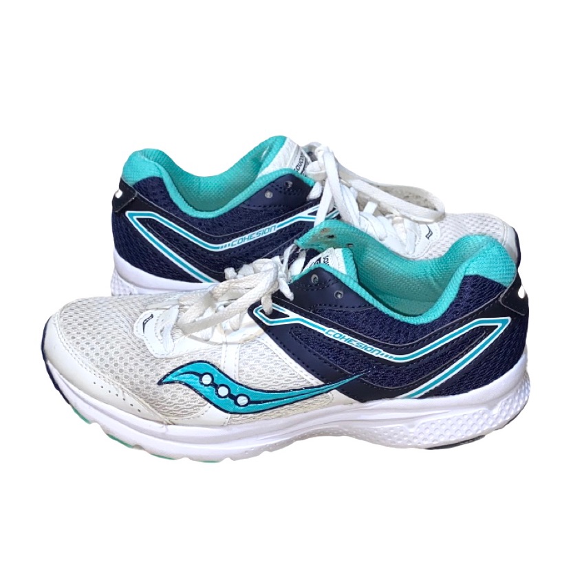 Saucony Grid Cohesion11 Women’s White/Blue/Green Size 32